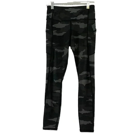 Athleta Size Extra Small Camo‎ Contender 7/8 Tight Black Pocket EUC - Picture 2 of 8